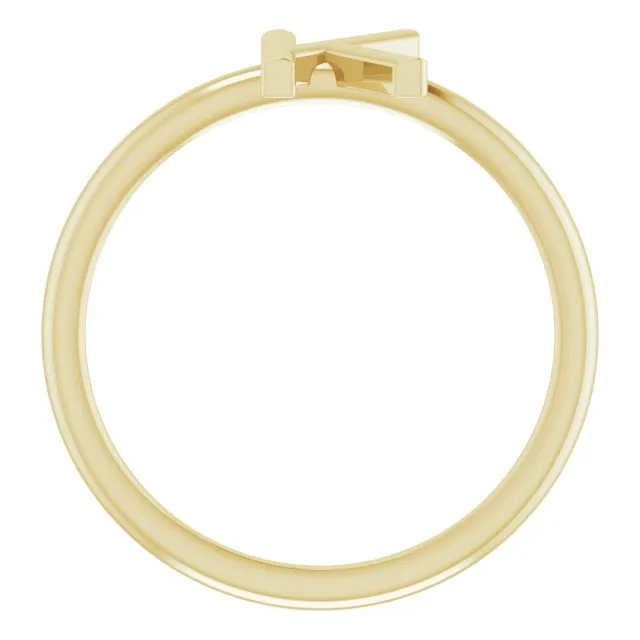 14K Yellow Initial K Ring TreasureFineJewelers Rings