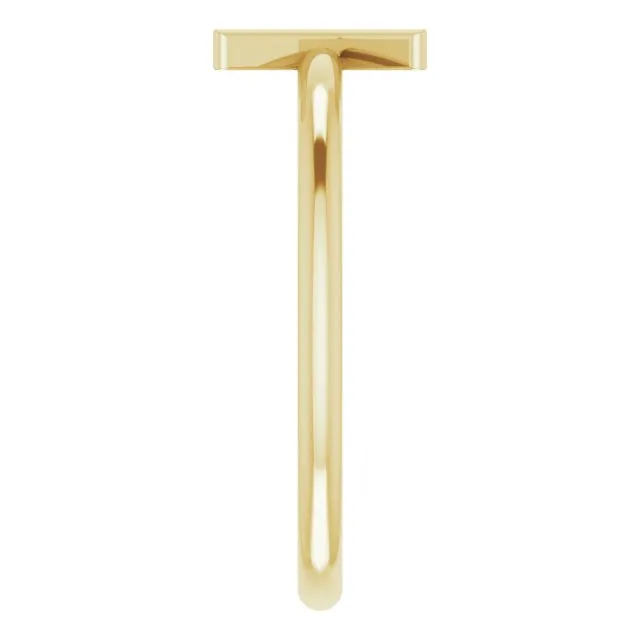 14K Yellow Initial K Ring TreasureFineJewelers Rings
