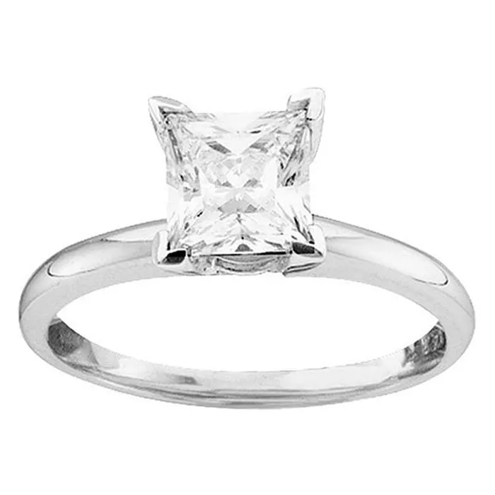 14kt white gold womens princess diamond solitaire bridal wedding engagement ring 34 cttw17805 North Arrow Shop Rings 14kt white gold womens princess diamond solitaire bridal wedding engagement ring 34 cttw17805 North Arrow Shop Rings
