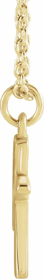 18K Yellow GoldPlated Sterling Silver Initial K Dangle 18 Necklace TreasureFineJewelers Necklaces