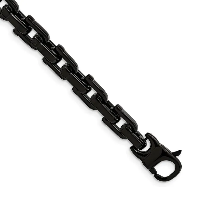 Bracelets TreasureFineJewelers Chisel Stainless Steel Polished Black IPplated 85 inch Fancy Link Bracelet Bracelets TreasureFineJewelers Chisel Stainless Steel Polished Black IPplated 85 inch Fancy Link Bracelet