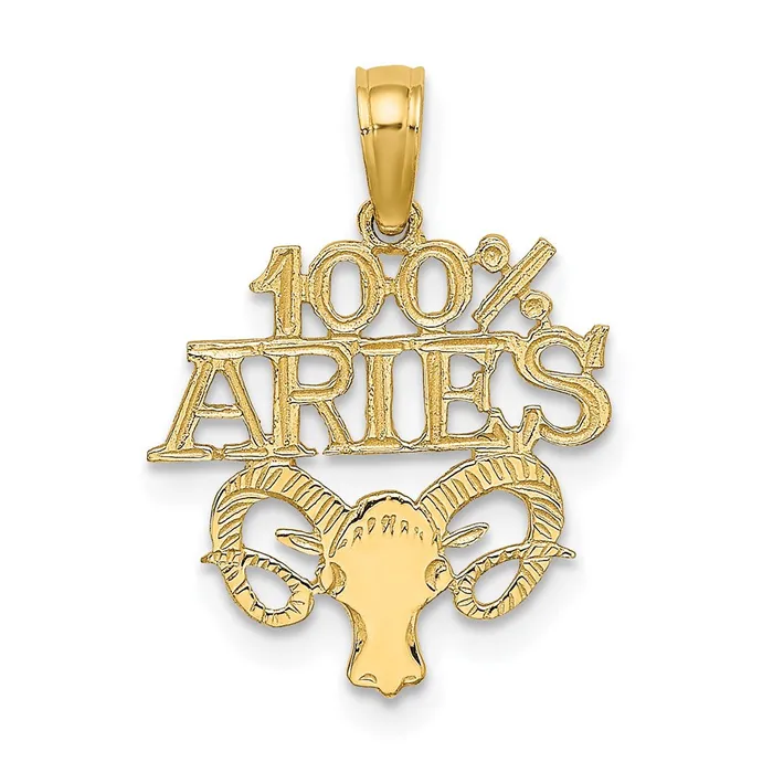 Charm Necklaces TreasureFineJewelers 14K 100 ARIES Charm