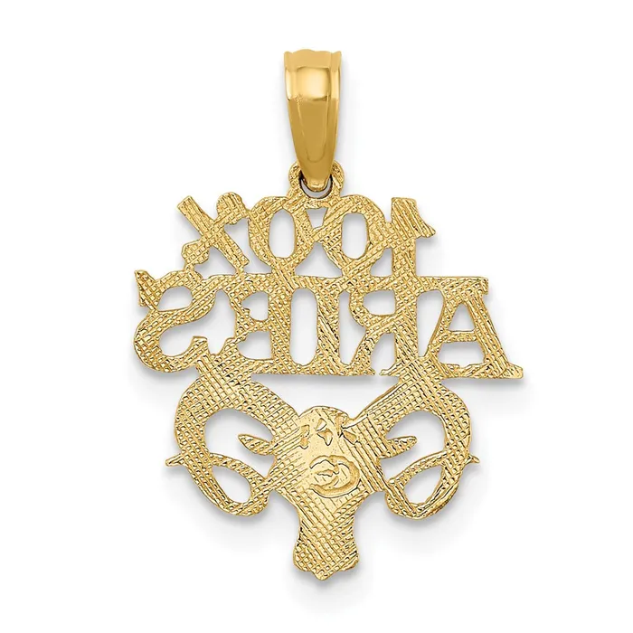 Charm Necklaces TreasureFineJewelers 14K 100 ARIES Charm