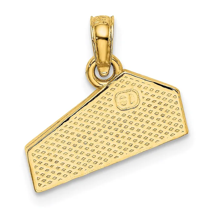 Charm Necklaces TreasureFineJewelers 14K Cheese Wedge Charm