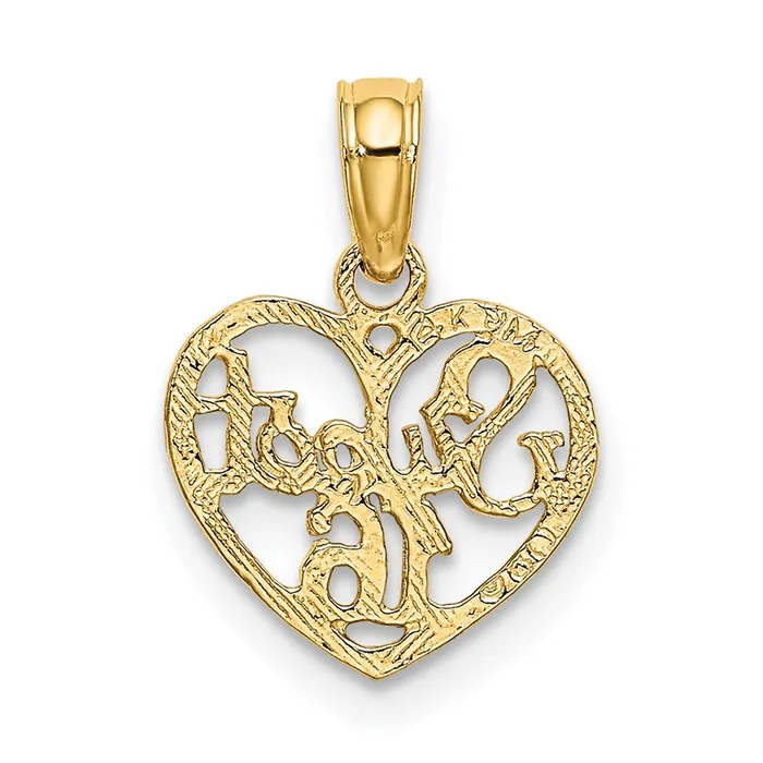Charm Necklaces TreasureFineJewelers 14K SWEET 16 in Heart Charm