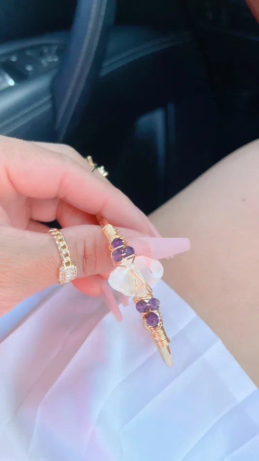 Clear Quartz Bangle Bracelet MP Jewelry Bracelets