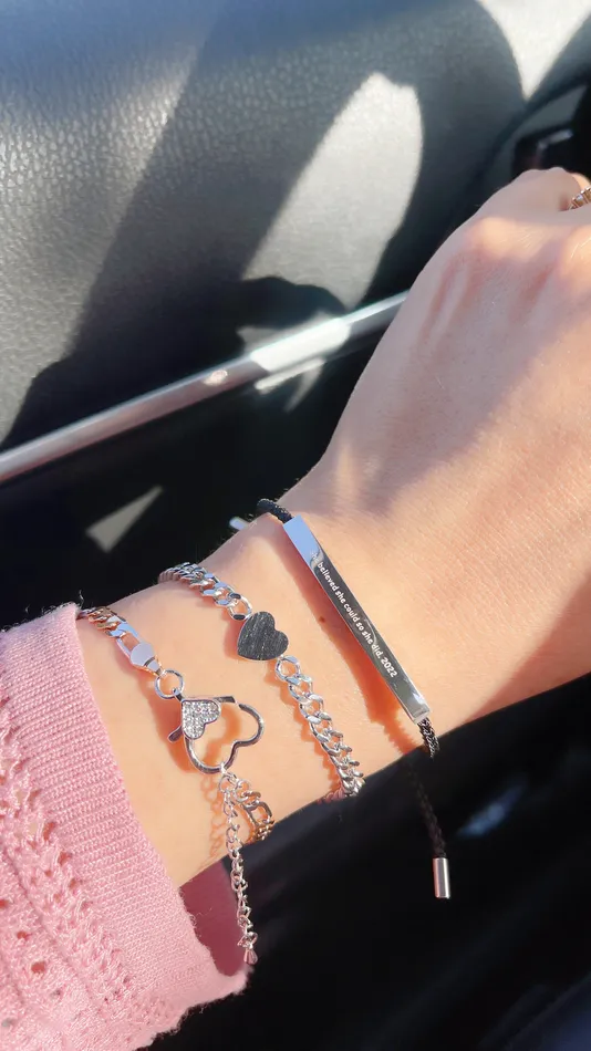 Dainty Tri Gold Lock Bracelet MP Jewelry Bracelets