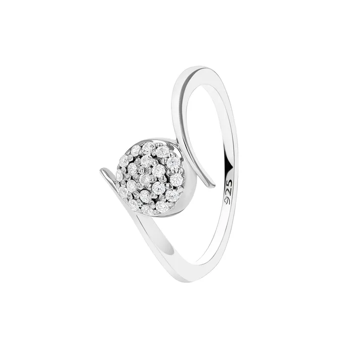 Daphne Crystal Sterling Silver Ring Ema Jewels Rings