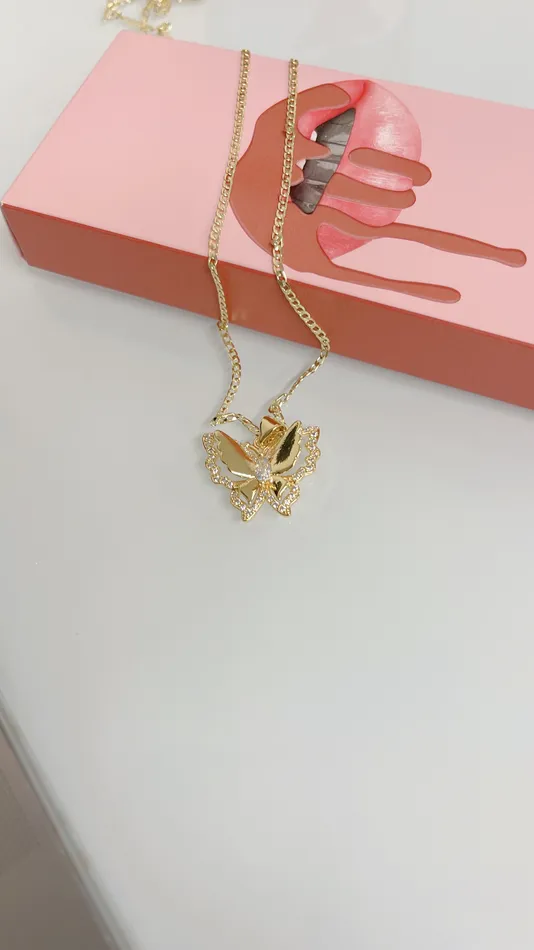 Dual Butterfly Necklace MP Jewelry Necklaces