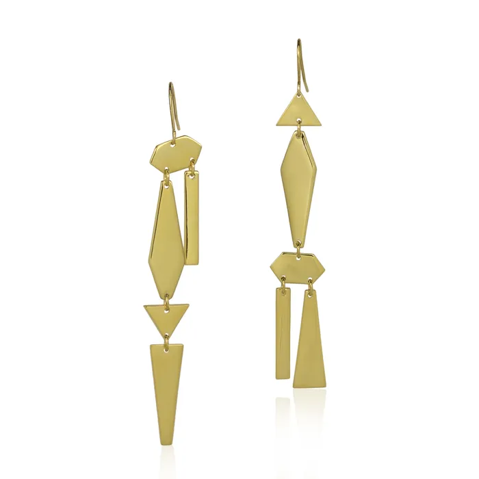 Earrings Complex Asymmetrical Earrings vendorunknown