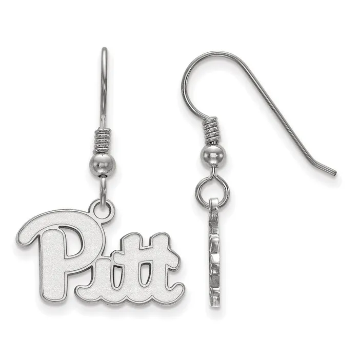 Earrings TreasureFineJewelers Sterling Silver Rhodiumplated University of Pittsburgh Small Dangle Wire Earrings Earrings TreasureFineJewelers Sterling Silver Rhodiumplated University of Pittsburgh Small Dangle Wire Earrings