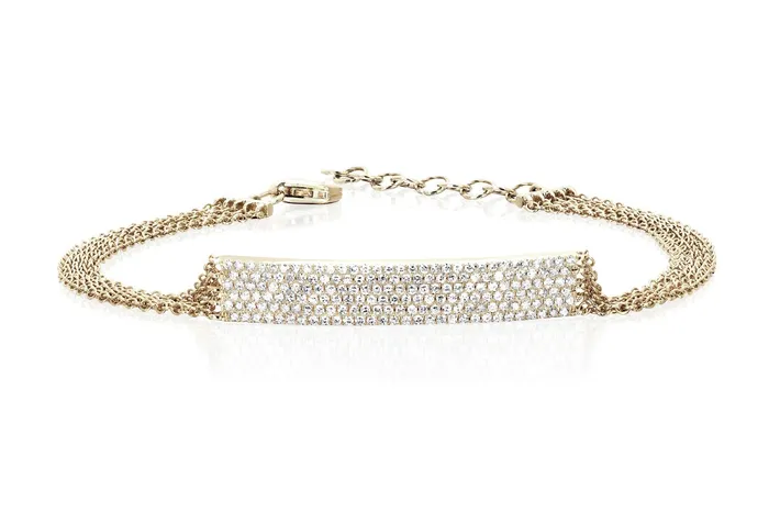 EF Collection Bracelets EF Collection Diamond Jumbo Bar Multi Chain Bracelet EF Collection Bracelets EF Collection Diamond Jumbo Bar Multi Chain Bracelet
