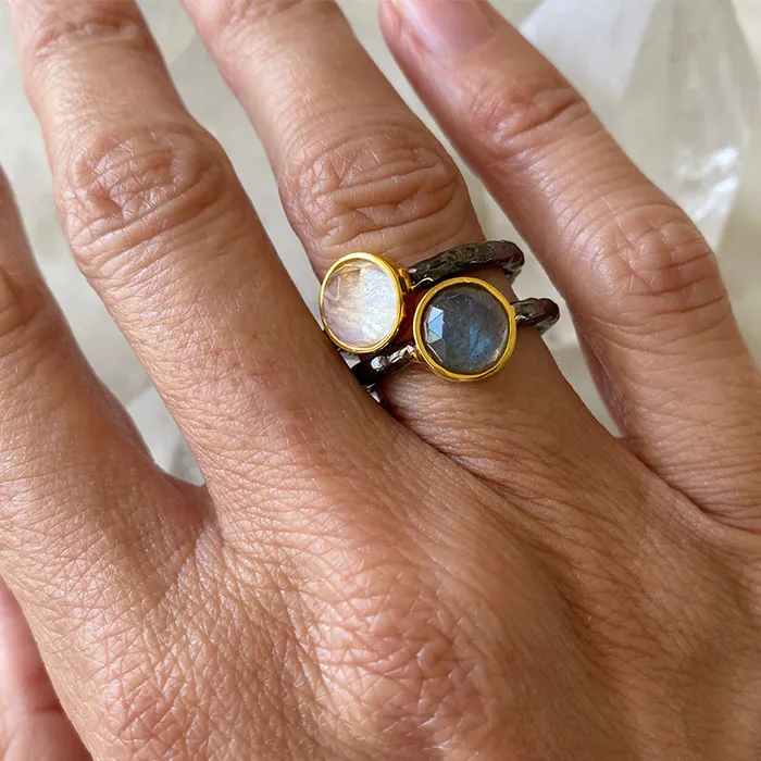 Labradorite Stacking Ring Robindira Unsworth Rings