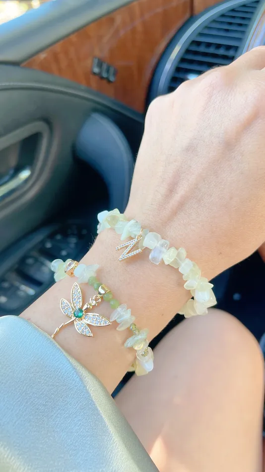MP Jewelry Bracelets Initial Phrenite Bracelet