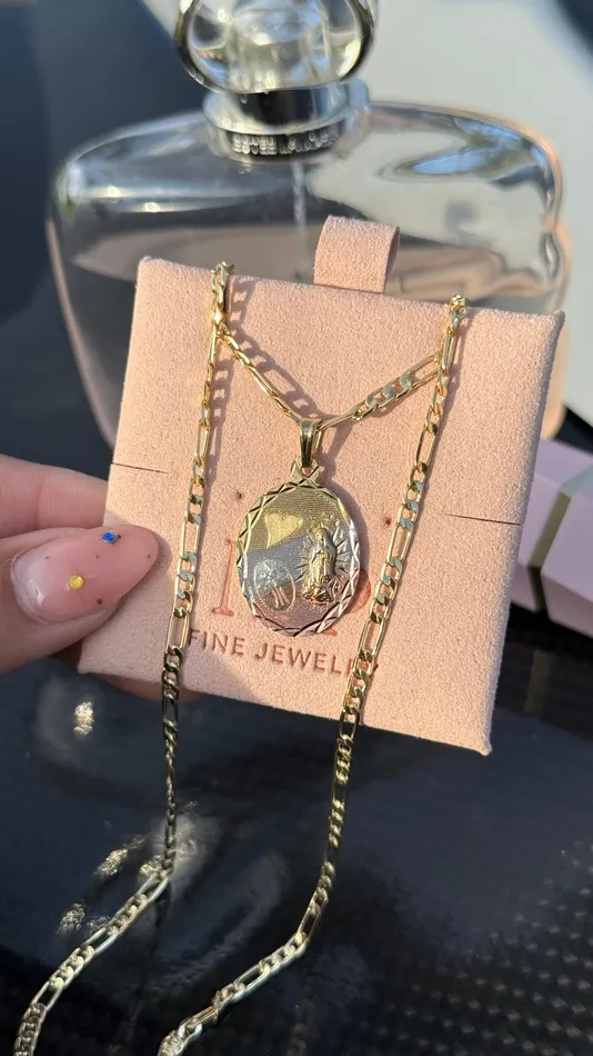 MP Jewelry Gold Filled Virgen de Guadalupe Necklace Necklaces