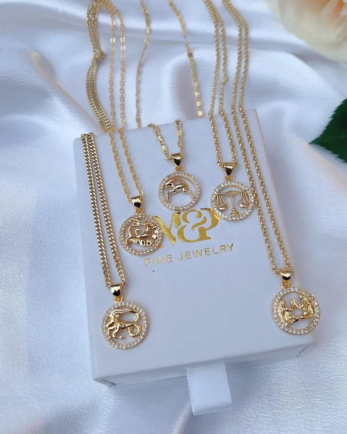 Morena and Proud Necklaces Diamond Zodiac Necklace