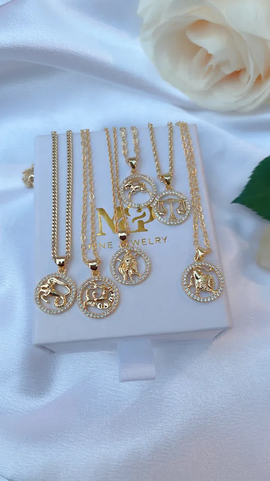 Morena and Proud Necklaces Diamond Zodiac Necklace