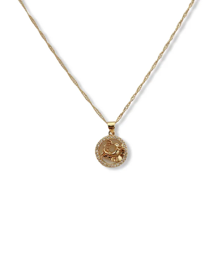 Morena and Proud Necklaces Diamond Zodiac Necklace