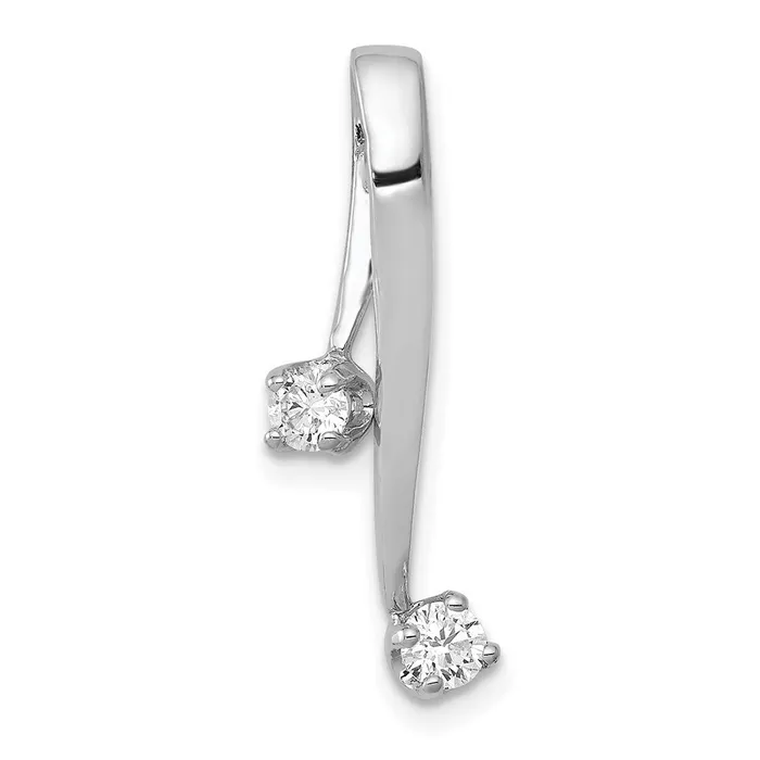 Necklaces 14k White Gold A 230mm Diamond Chain Slide TreasureFineJewelers Necklaces 14k White Gold A 230mm Diamond Chain Slide TreasureFineJewelers