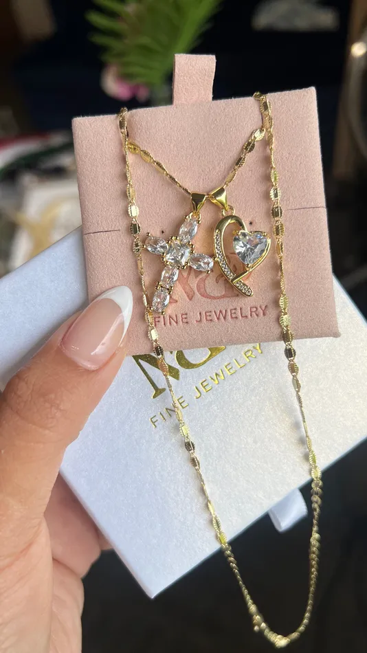 Necklaces MP Jewelry Crystalized Cross Necklace