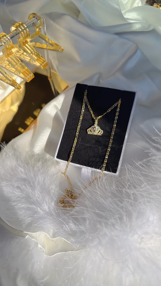 Necklaces MP Jewelry TriGold Tiara Virgin Mary Necklace