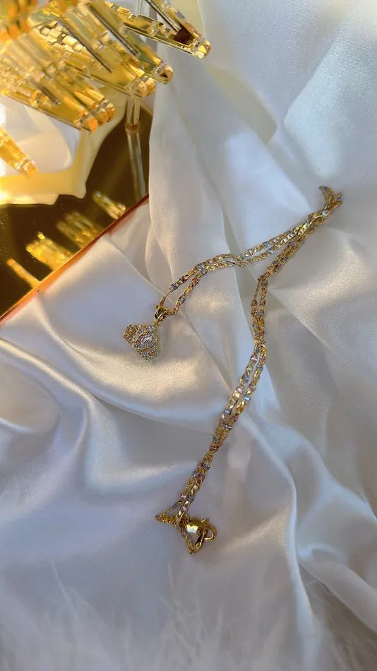 Necklaces MP Jewelry TriGold Tiara Virgin Mary Necklace