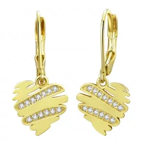 Necklaces Perfect Piercing Zig zag heart leverbacks
