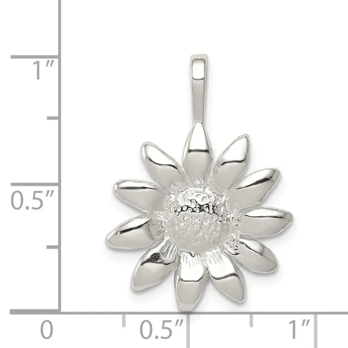 Necklaces Sterling Silver Sunflower Pendant TreasureFineJewelers