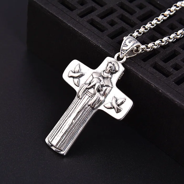 Necklaces Sterling Silver Virgin Mary Cross Virgencita Necklace Trendolla Jewelry