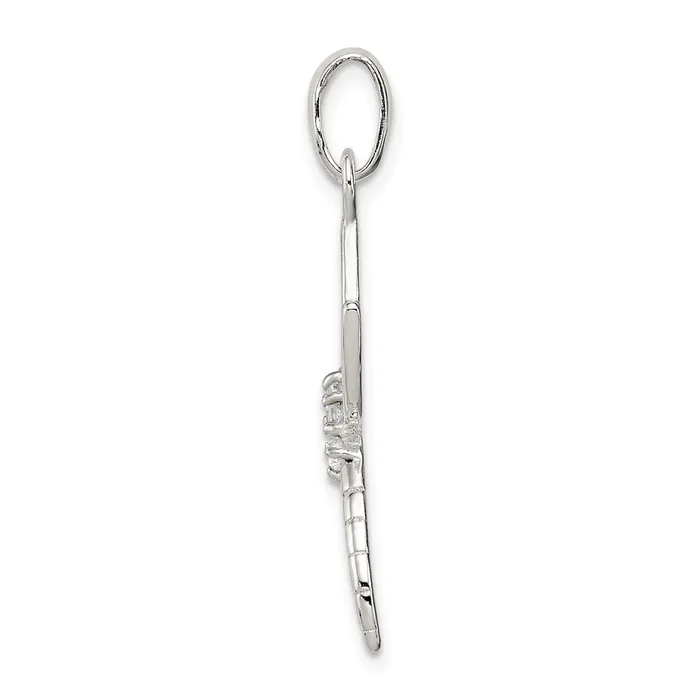 Necklaces Sterling Silver With CZ Dragonfly Pendant TreasureFineJewelers