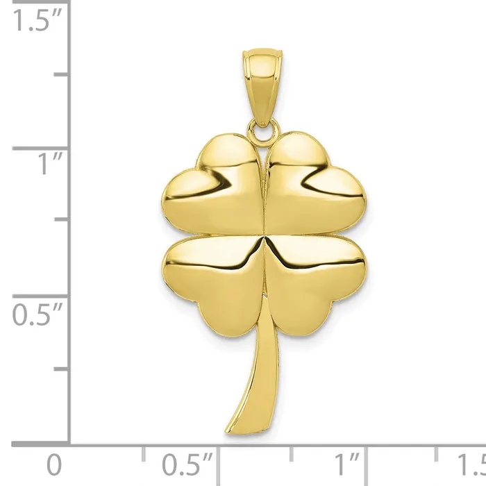 Necklaces TreasureFineJewelers 10k 4Leaf Clover Pendant