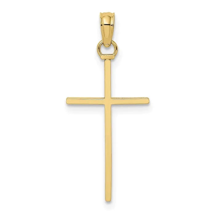 Necklaces TreasureFineJewelers 10k Polished Cross Pendant