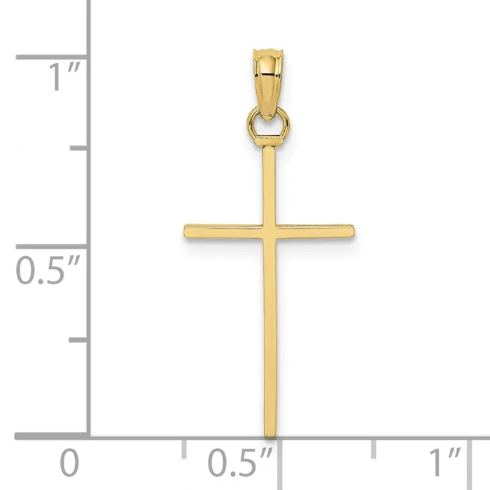 Necklaces TreasureFineJewelers 10k Polished Cross Pendant
