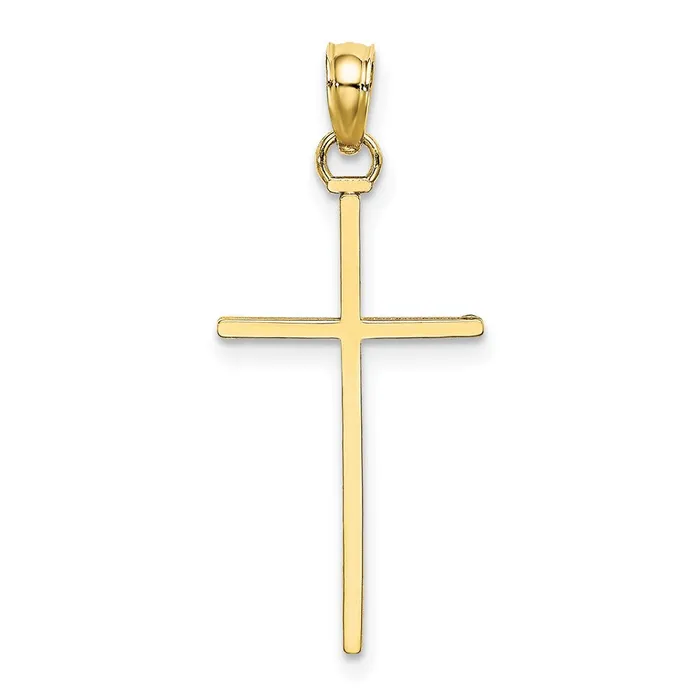 Necklaces TreasureFineJewelers 10k Polished Cross Pendant
