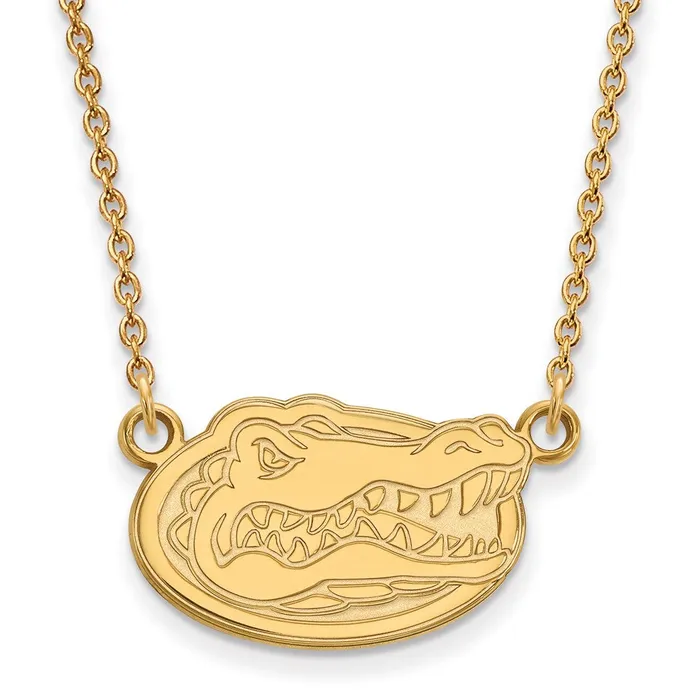 Necklaces TreasureFineJewelers 14k Gold University of Florida Small Pendant Necklace Necklaces TreasureFineJewelers 14k Gold University of Florida Small Pendant Necklace