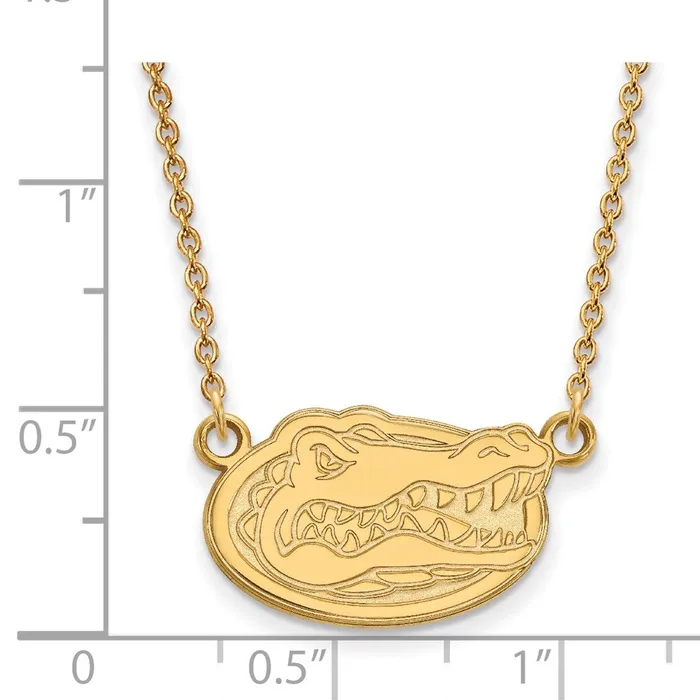 Necklaces TreasureFineJewelers 14k Gold University of Florida Small Pendant Necklace