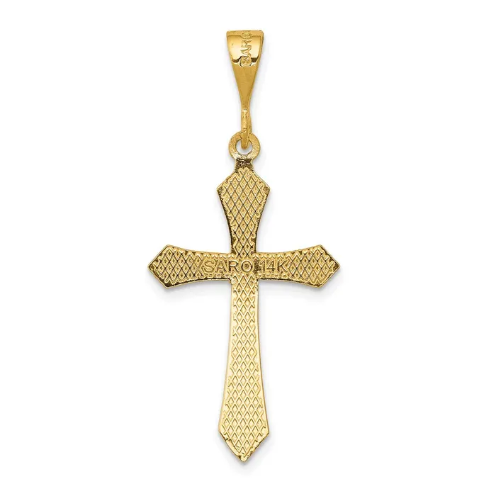Necklaces TreasureFineJewelers 14k Passion Cross Pendant