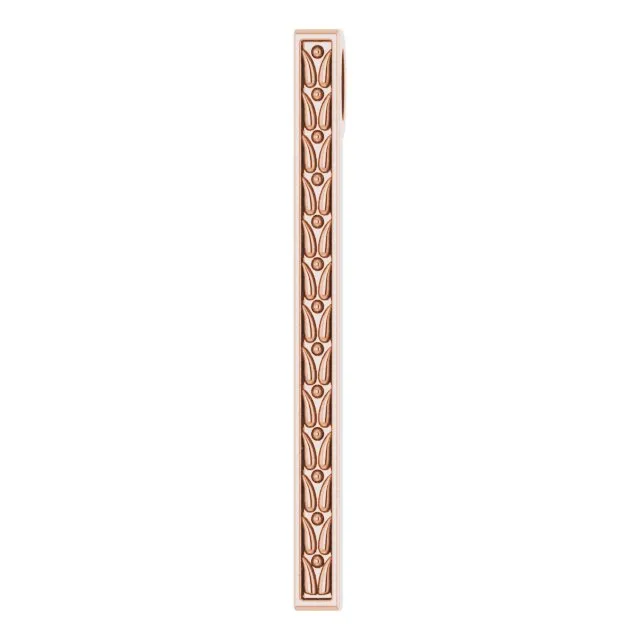 Necklaces TreasureFineJewelers 14K Rose Gold 264x21 mm SculpturalInspired Bar Pendant Necklaces TreasureFineJewelers 14K Rose Gold 264x21 mm SculpturalInspired Bar Pendant