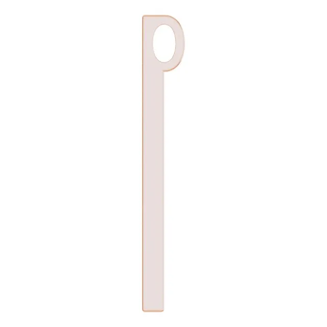 Necklaces TreasureFineJewelers 14K Rose Gold 264x21 mm SculpturalInspired Bar Pendant