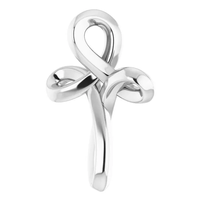 Necklaces TreasureFineJewelers 14K White Gold 1335x1042 mm Youth Cross Pendant