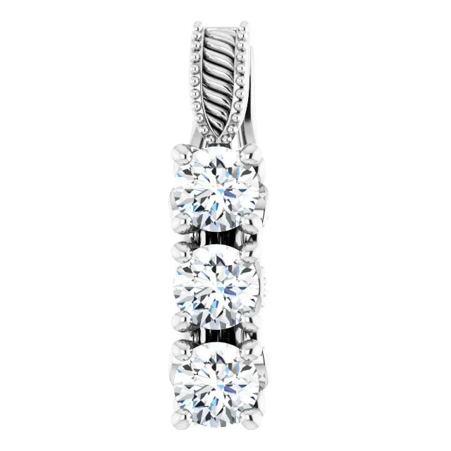 Necklaces TreasureFineJewelers 14K White Gold 58 CTW Natural Diamond Pendant Necklaces TreasureFineJewelers 14K White Gold 58 CTW Natural Diamond Pendant