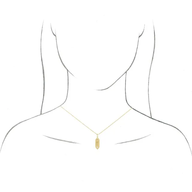 Necklaces TreasureFineJewelers 14K Yellow Gold Initial J 05 CT Natural Diamond 1618 Necklace