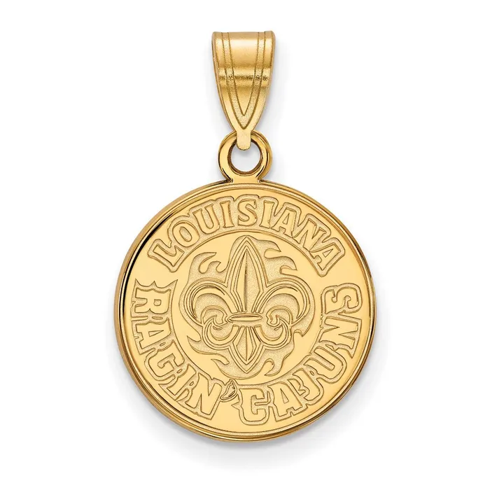 Necklaces TreasureFineJewelers 14K Yellow Gold University of Louisiana at Lafayette Medium Pendant Necklaces TreasureFineJewelers 14K Yellow Gold University of Louisiana at Lafayette Medium Pendant
