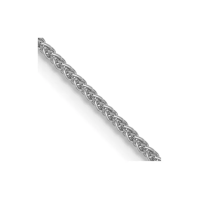 Necklaces TreasureFineJewelers Leslies 10K White Gold 1mm Wheat Chain