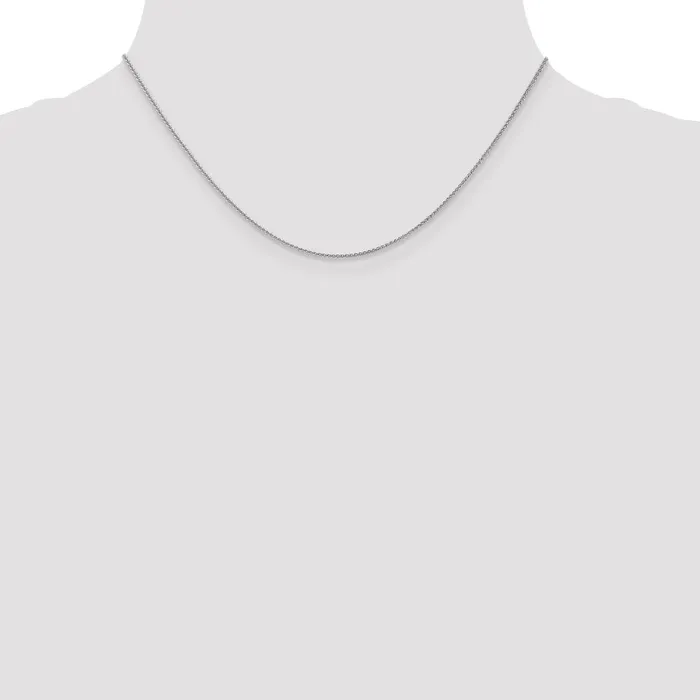 Necklaces TreasureFineJewelers Leslies 10K White Gold 1mm Wheat Chain