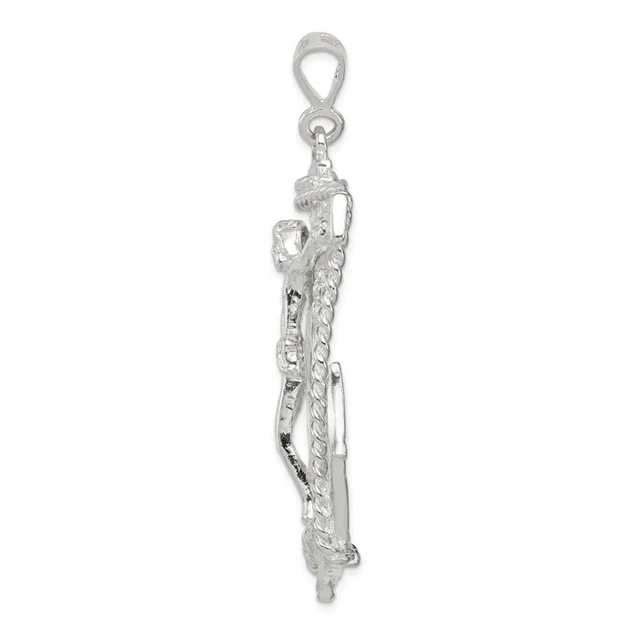Necklaces TreasureFineJewelers Sterling Silver Mariner Cross Pendant