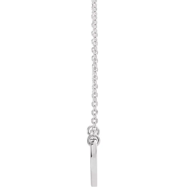 Necklaces TreasureFineJewelers Sterling Silver Natural Amethyst Engravable Heart 18 Necklace