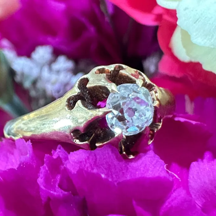 ONeills Estate Jewelry Rings 14 Karat Yellow Gold Diamond Ring 13000032 ONeills Estate Jewelry Rings 14 Karat Yellow Gold Diamond Ring 13000032
