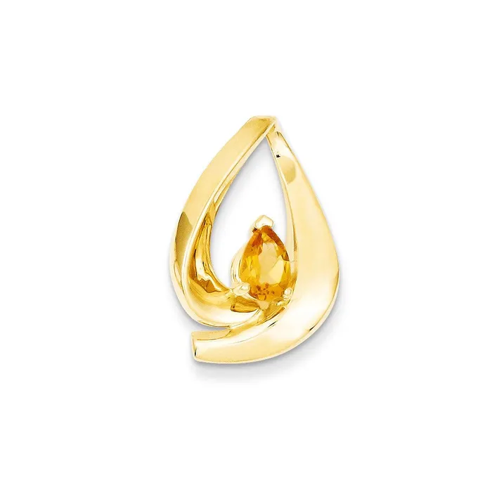 PreStyled Sets 14k Yellow Gold Citrine slide TreasureFineJewelers