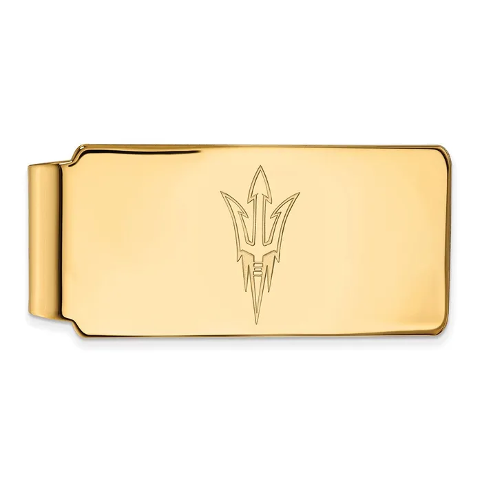 PreStyled Sets TreasureFineJewelers 14k Gold Arizona State University Pitchfork Money Clip